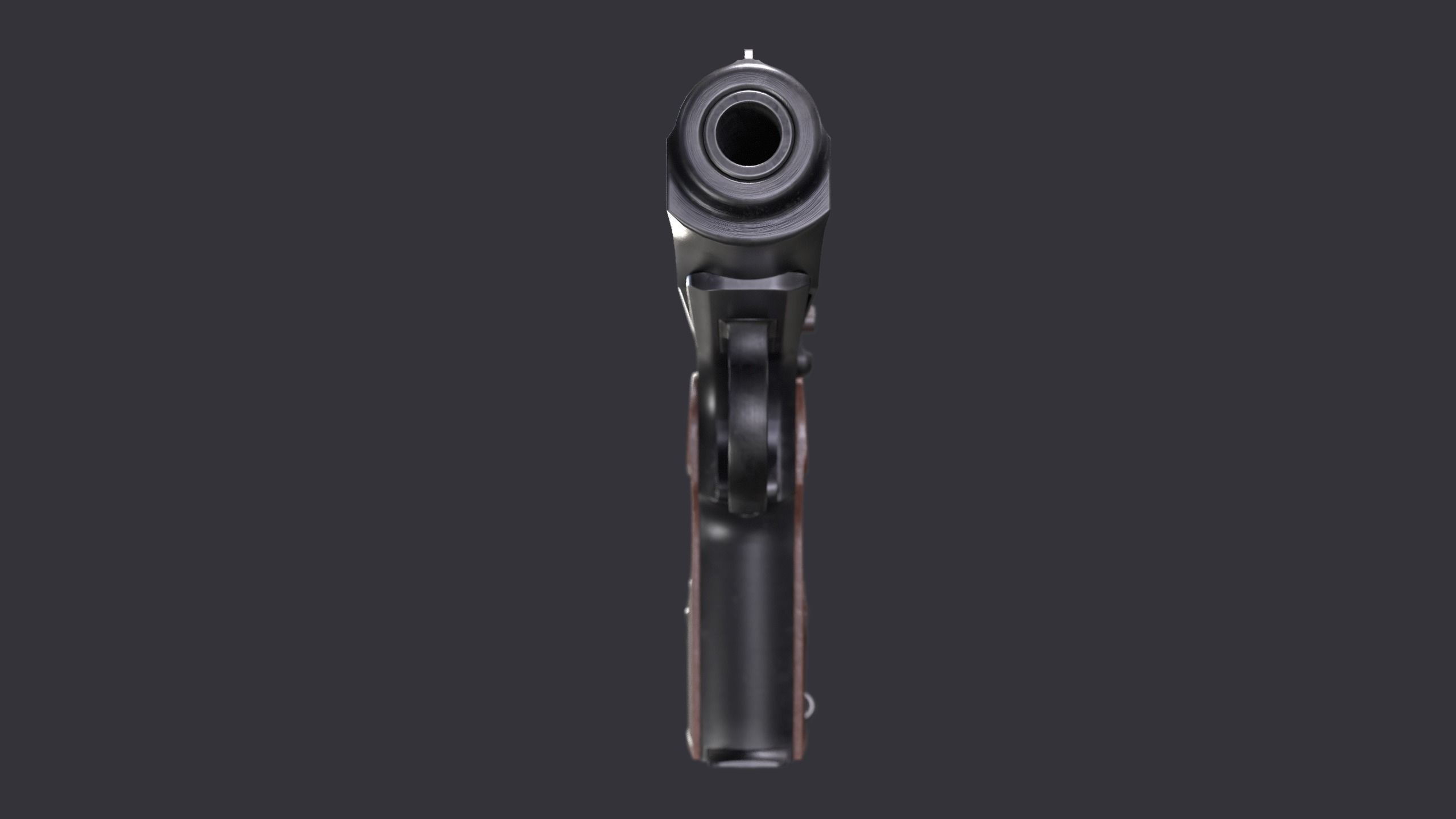 Makarov gun disassemble Low-poly 3D model_3