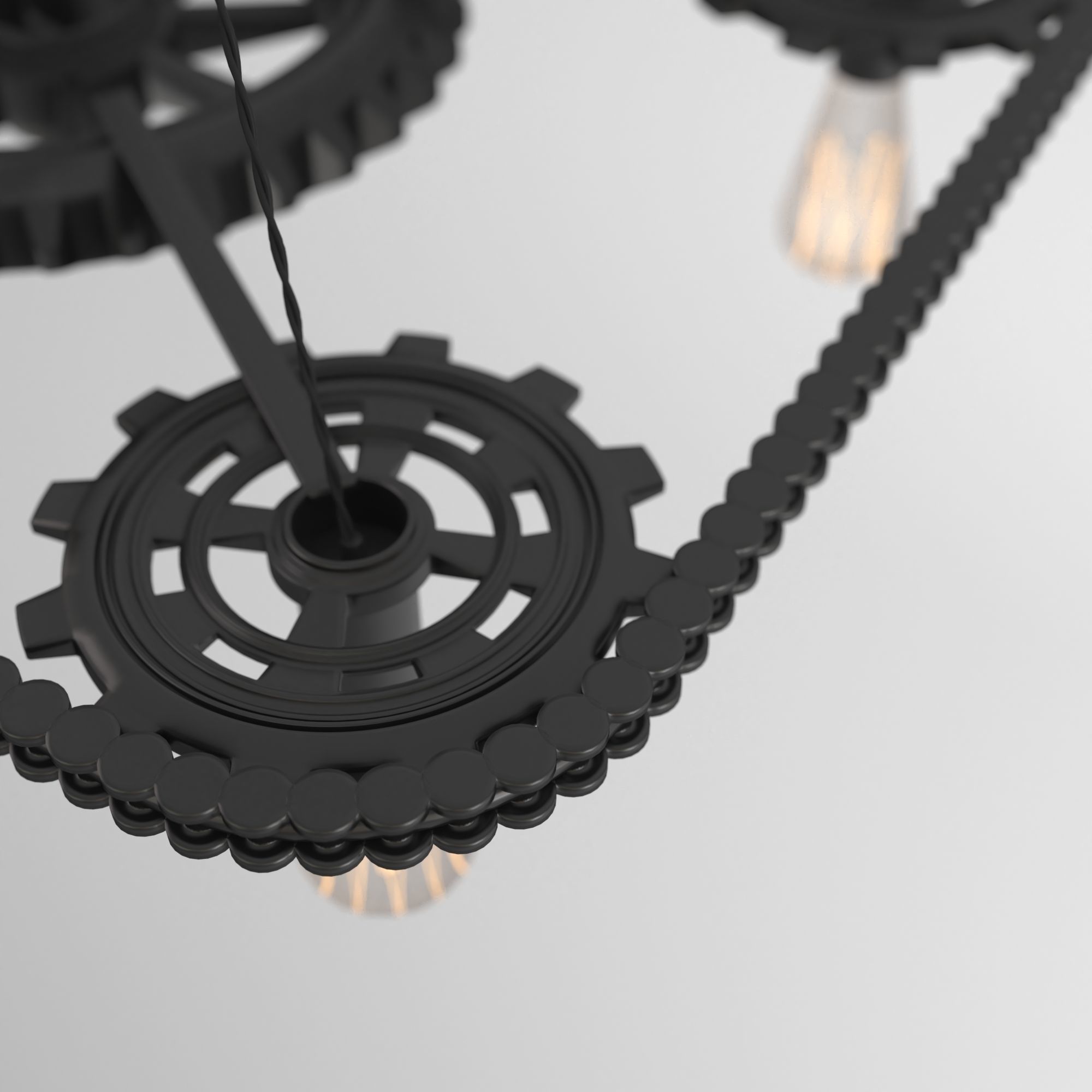 Pendant Edison Lamps 3D model_1