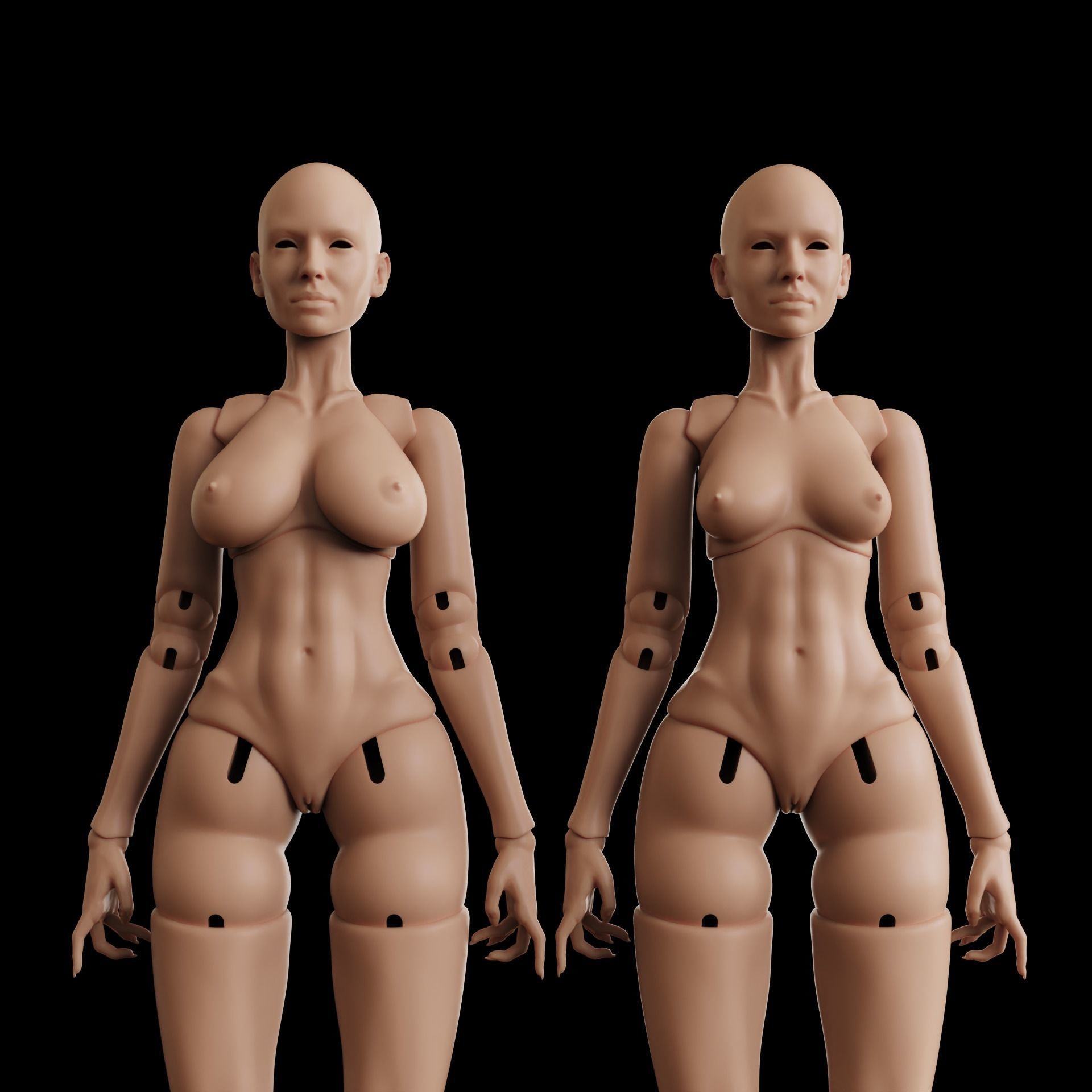 BJD doll Yennefer 30cm 3D print model_2