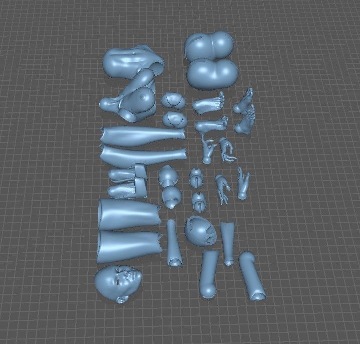 BJD doll Yennefer 30cm 3D print model_32