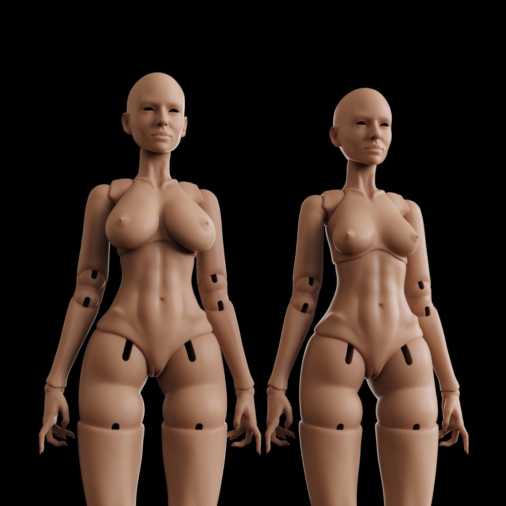 BJD doll Yennefer 30cm 3D print model_4