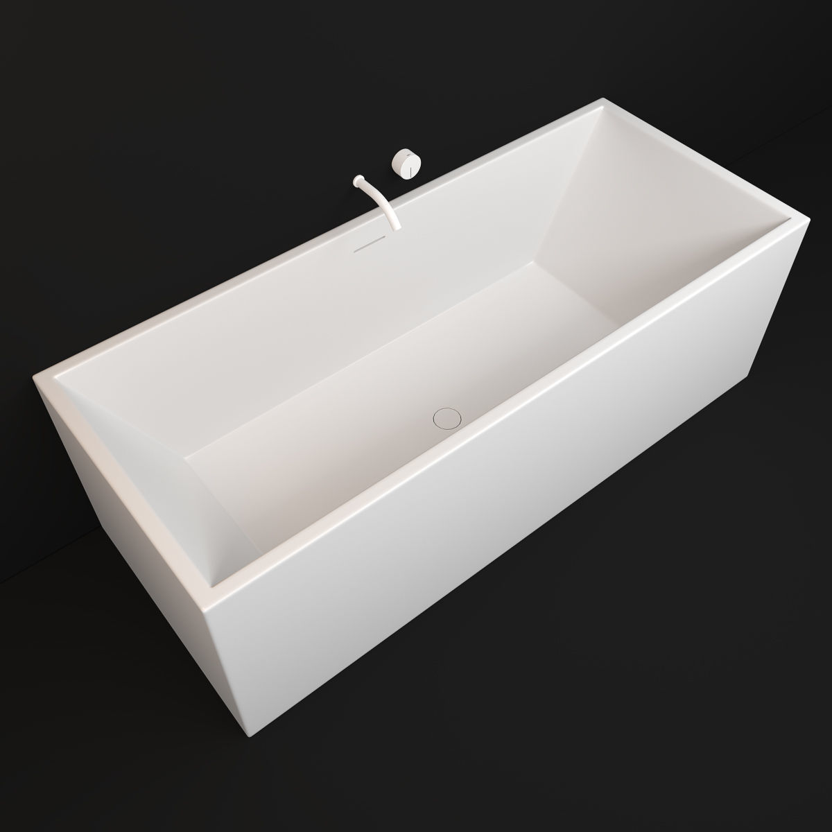 Nic vasca pool in corian 170x70x57h 3D model_2