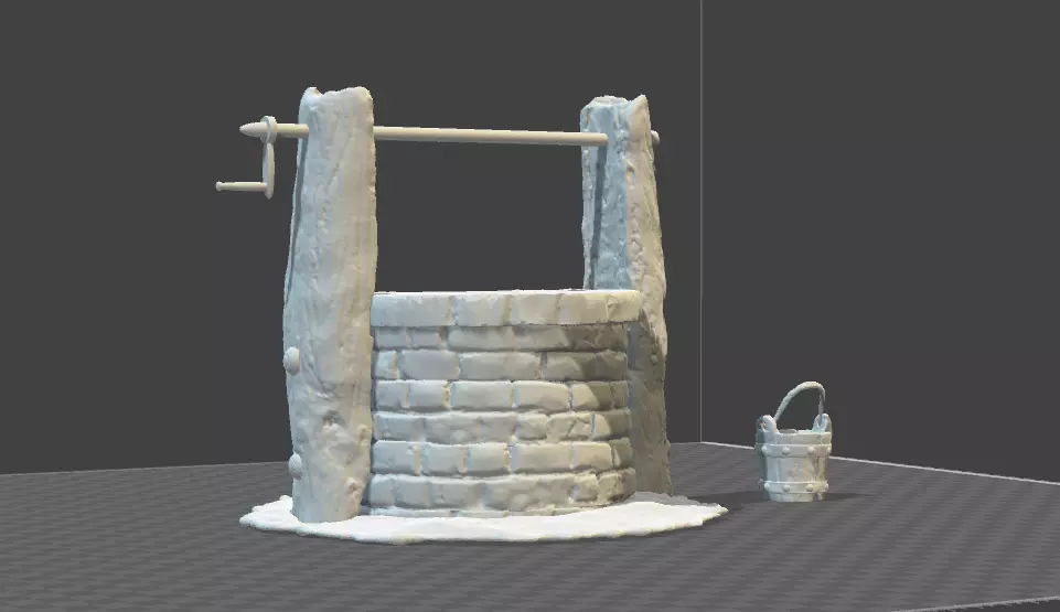 Ancient water well  3D print model_0