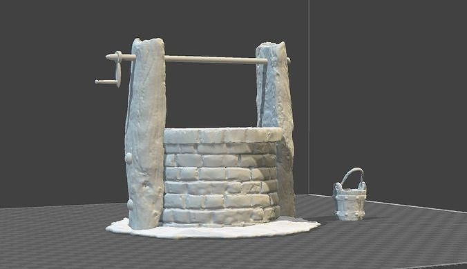 Ancient water well  3D print model