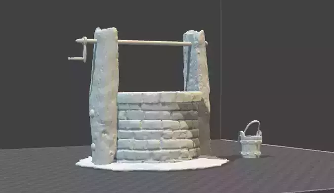 Ancient water well  3D print model