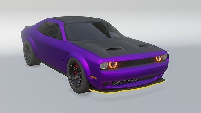 Dodge Chellenger HEMI 2018 3D model