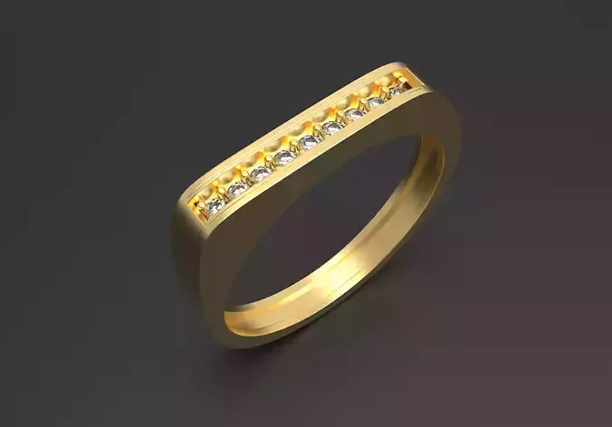 Engagement ring  3D print mode