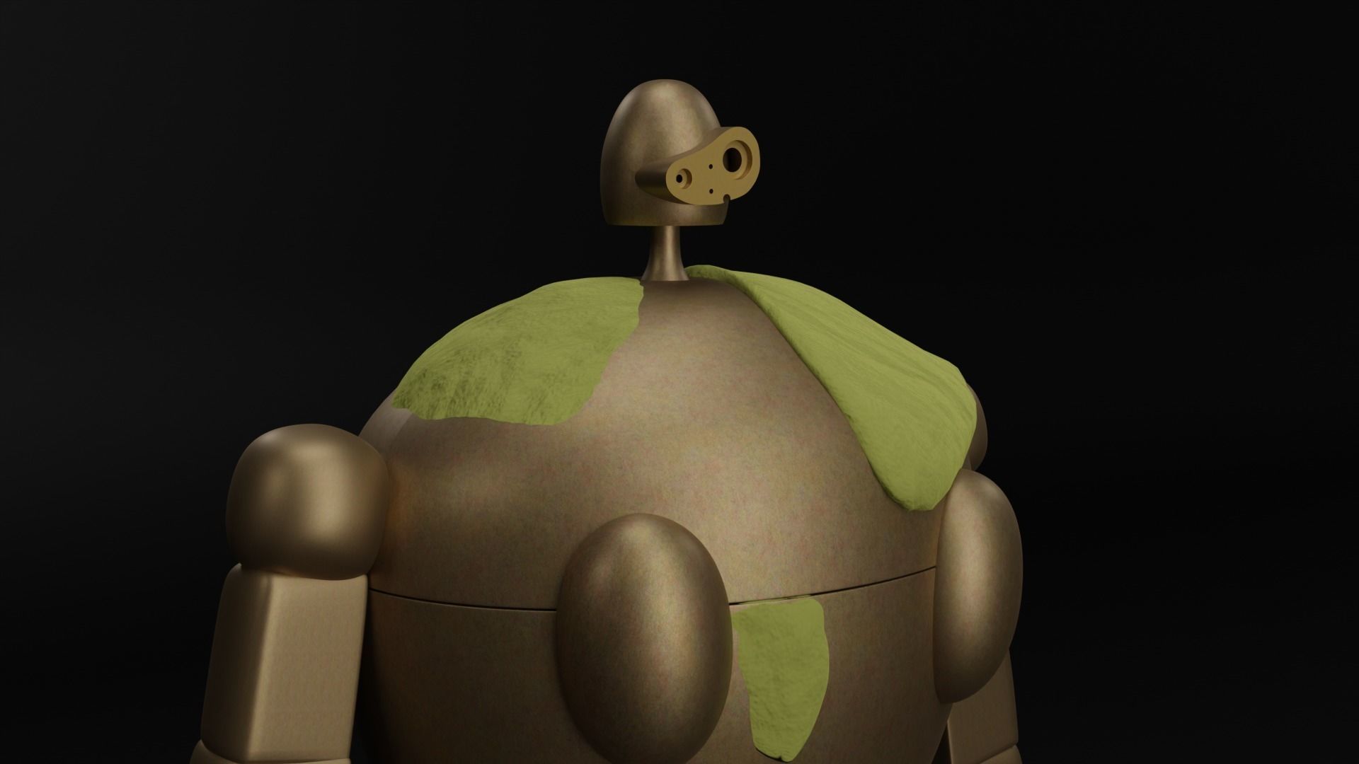 Castle in the sky robot 3D Model 3D model_2