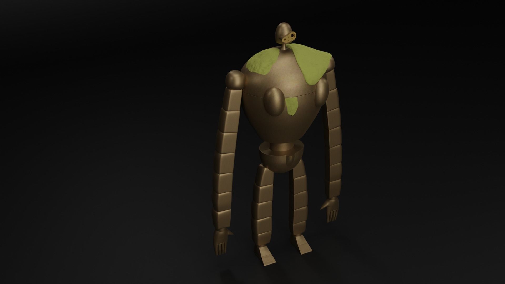 Castle in the sky robot 3D Model 3D model_4