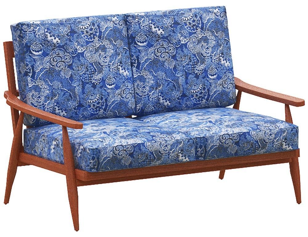 Sofa 2 seater Low-poly 3D model_1