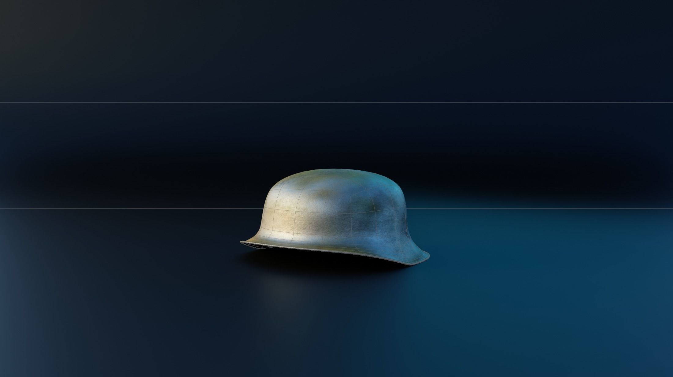 WW2 German Helmet Free low-poly 3D model_7