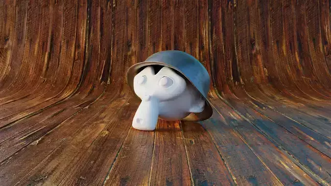 WW2 German Helmet Free low-poly 3D model WW2 German Helmet Free low-poly 3D model