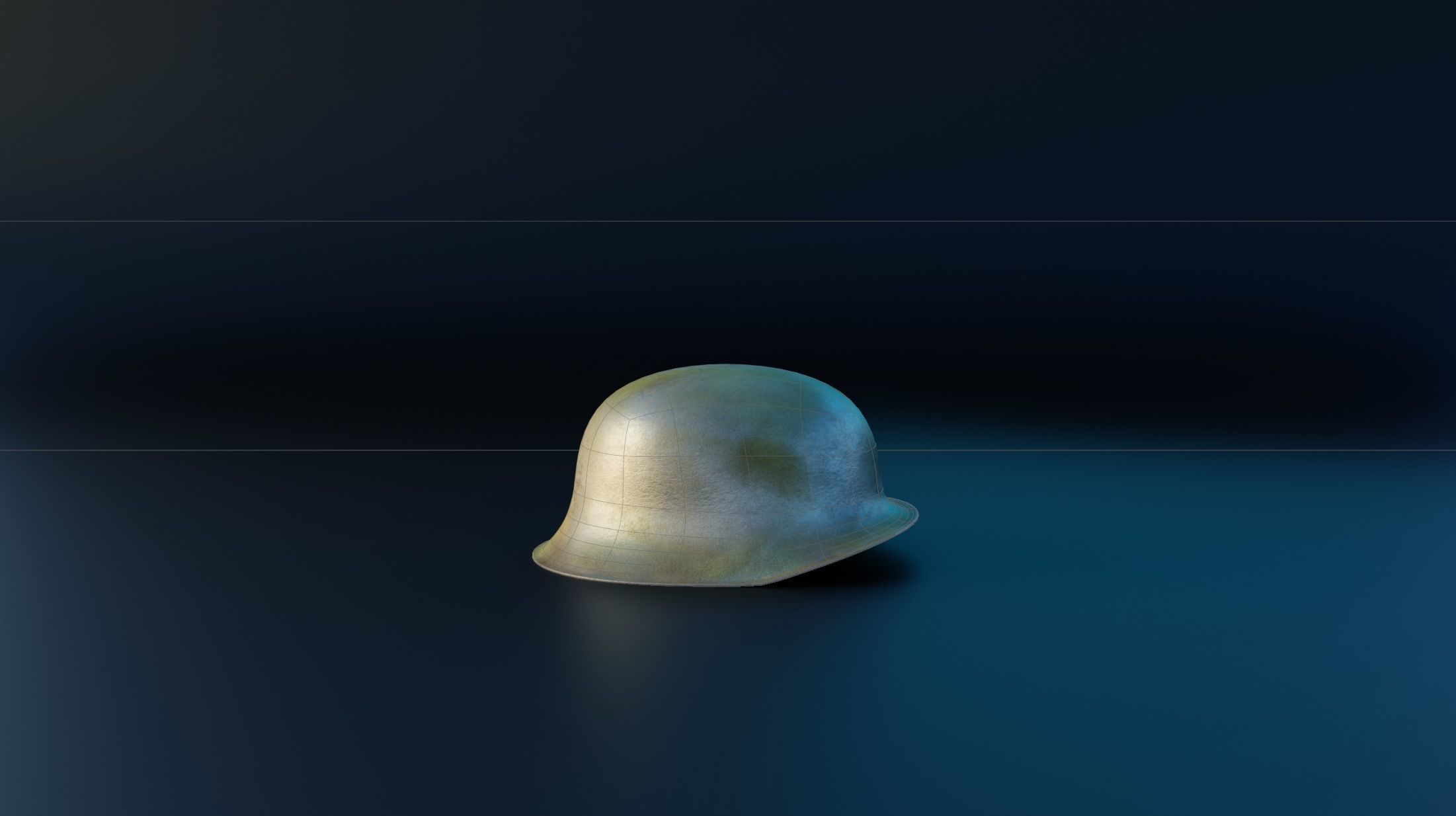 WW2 German Helmet Free low-poly 3D model_8