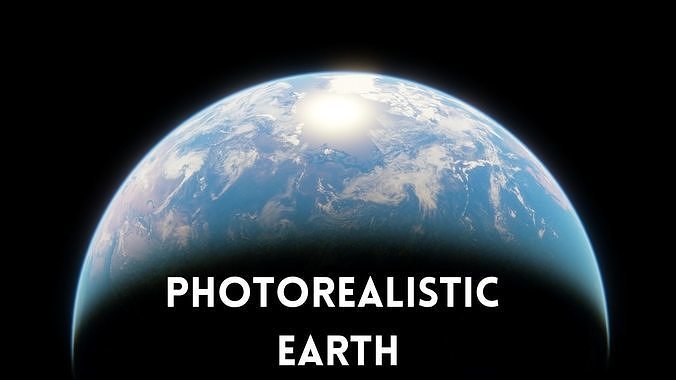 Photorealistic Earth - 21k Textures 3D model