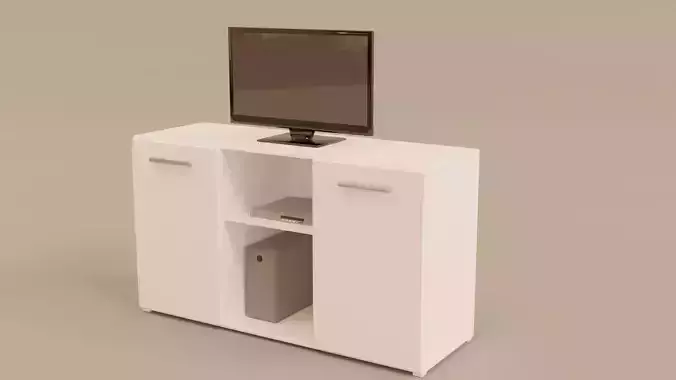 Cabinet with TV
