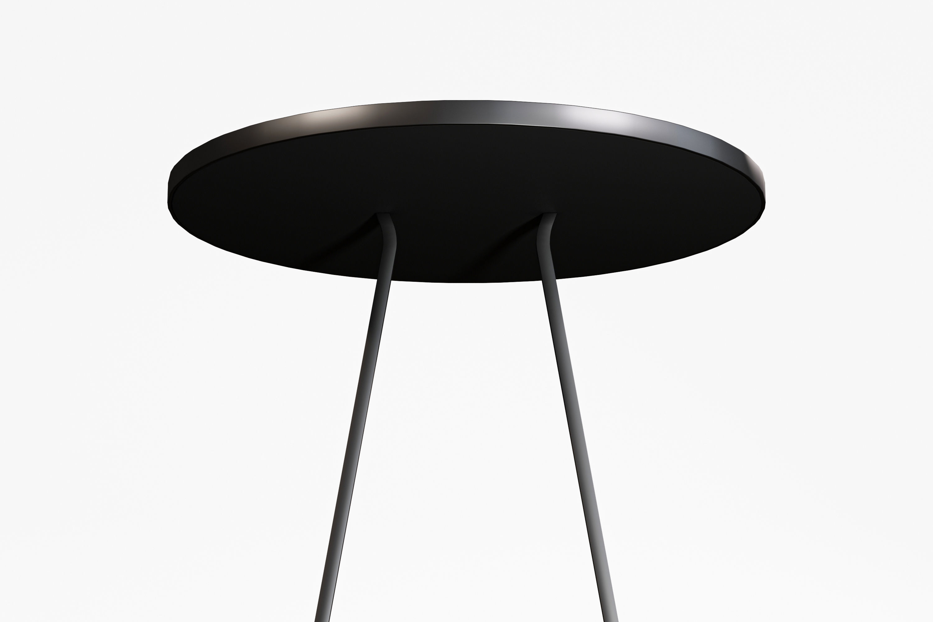 Free Modern Black Table Free low-poly 3D model_9