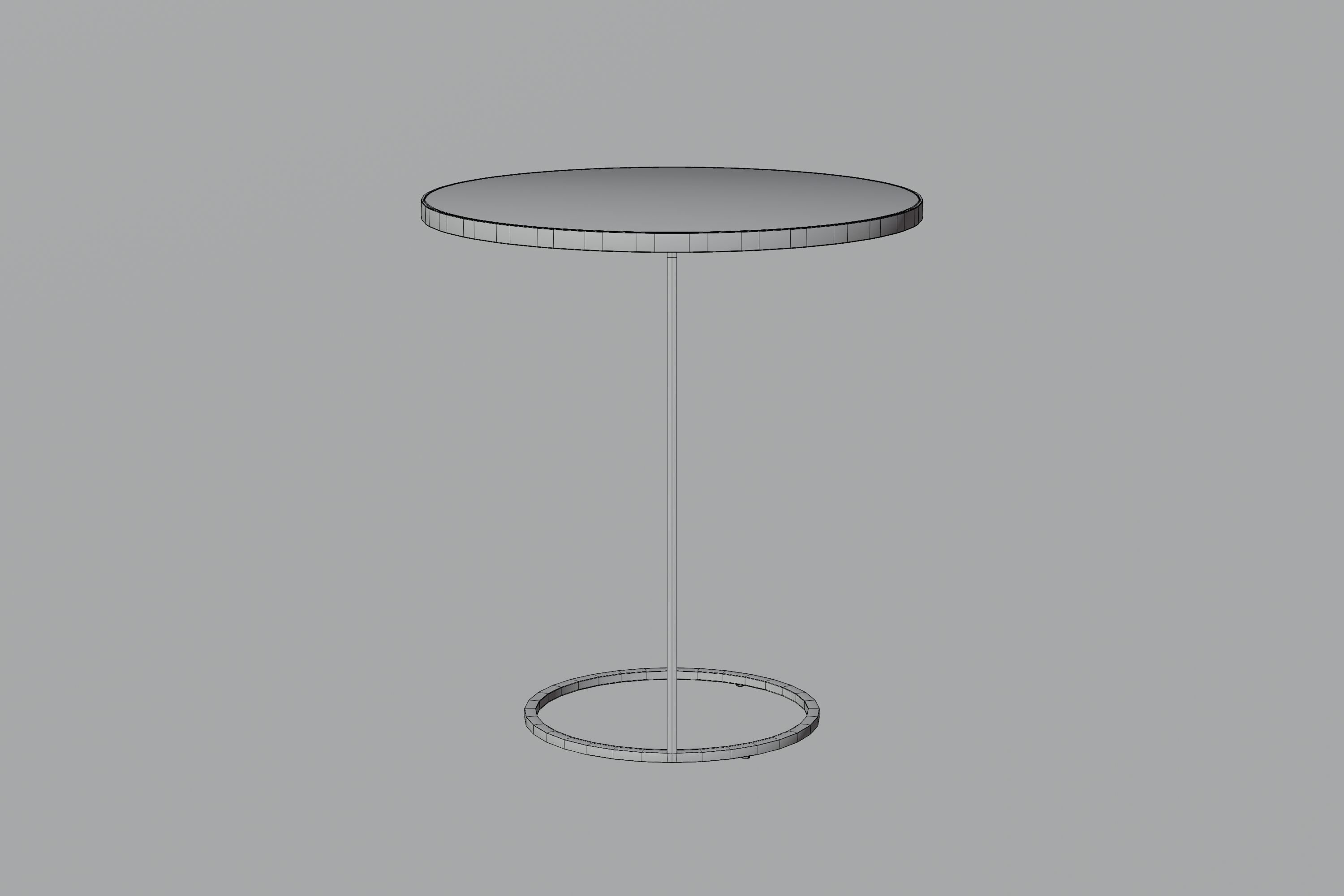 Free Modern Black Table Free low-poly 3D model_6