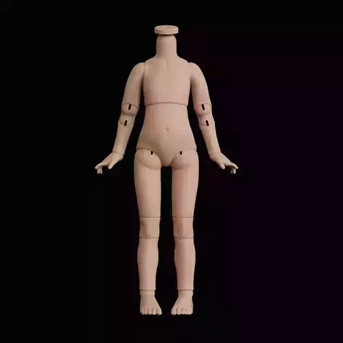 BJD doll body 27cm 3D print model