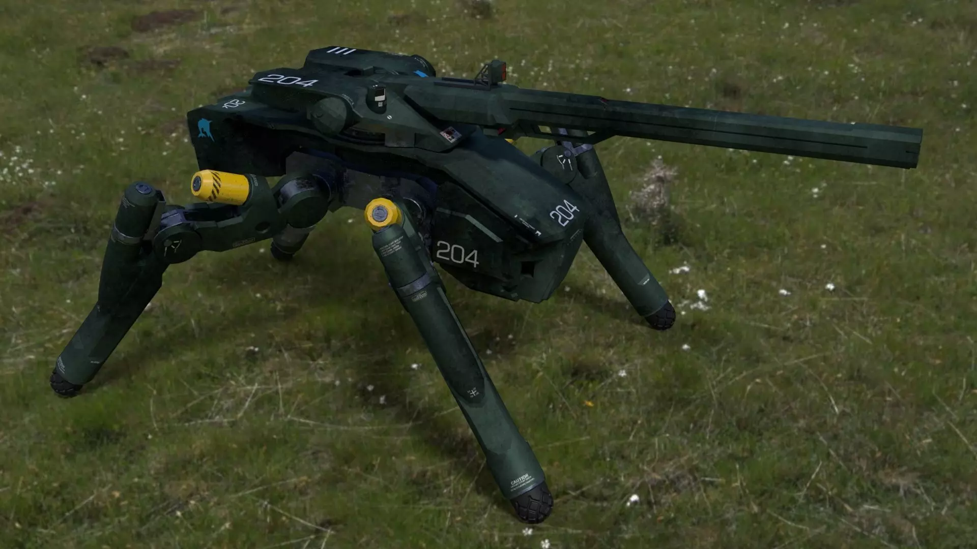 Animated Spider Tank 3D model
