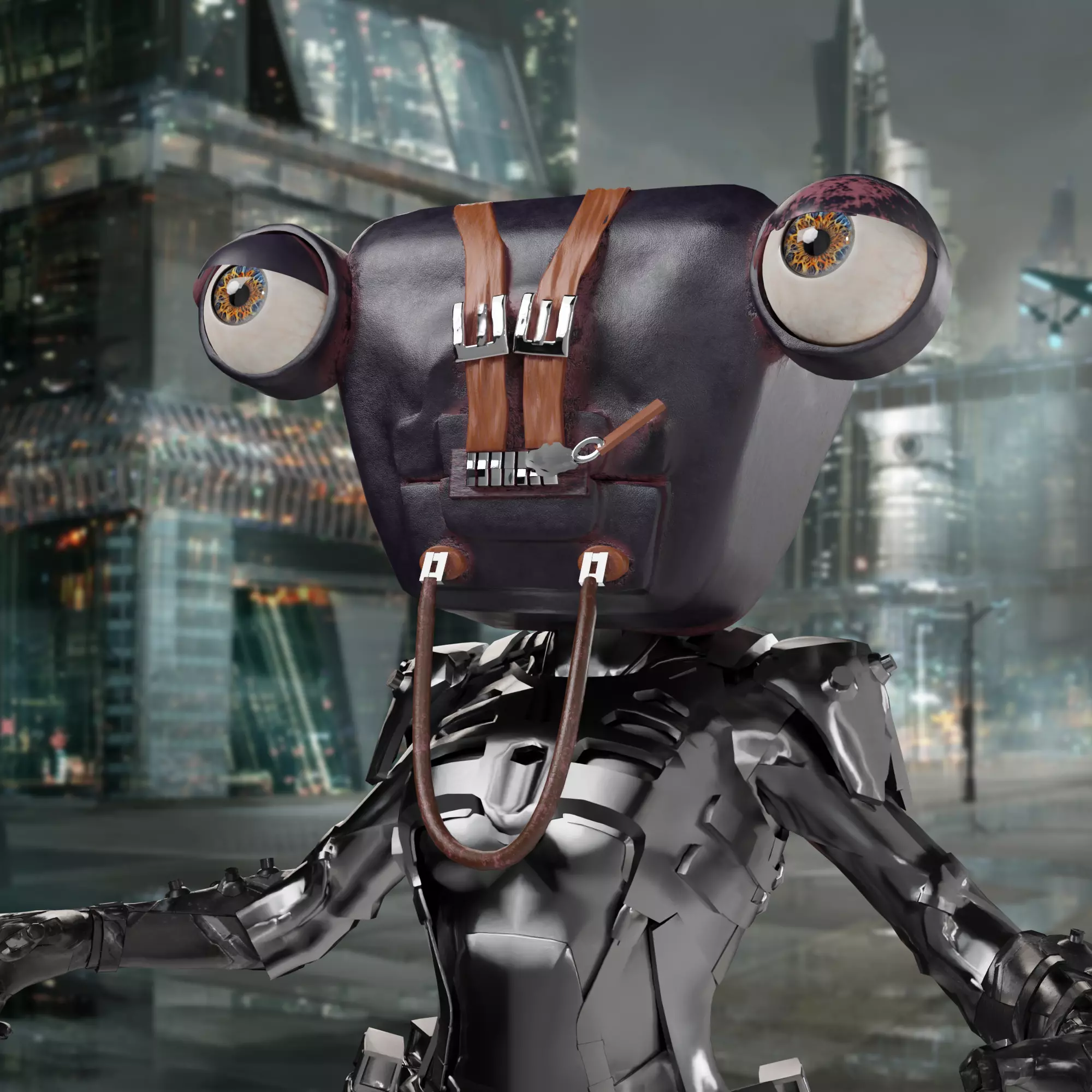 monster bag 3D model_0