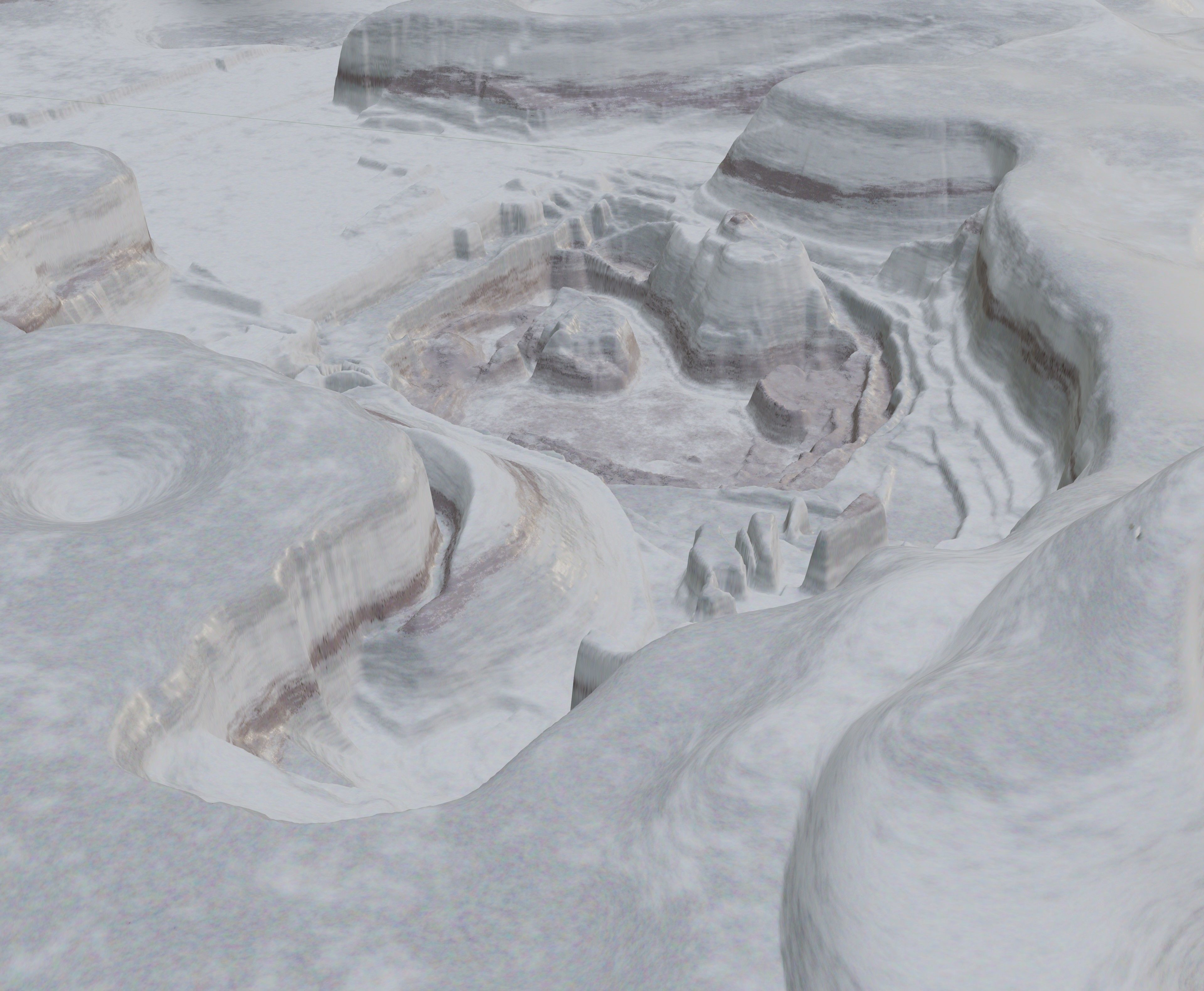 Moon open pit mining quarry 3D model_6