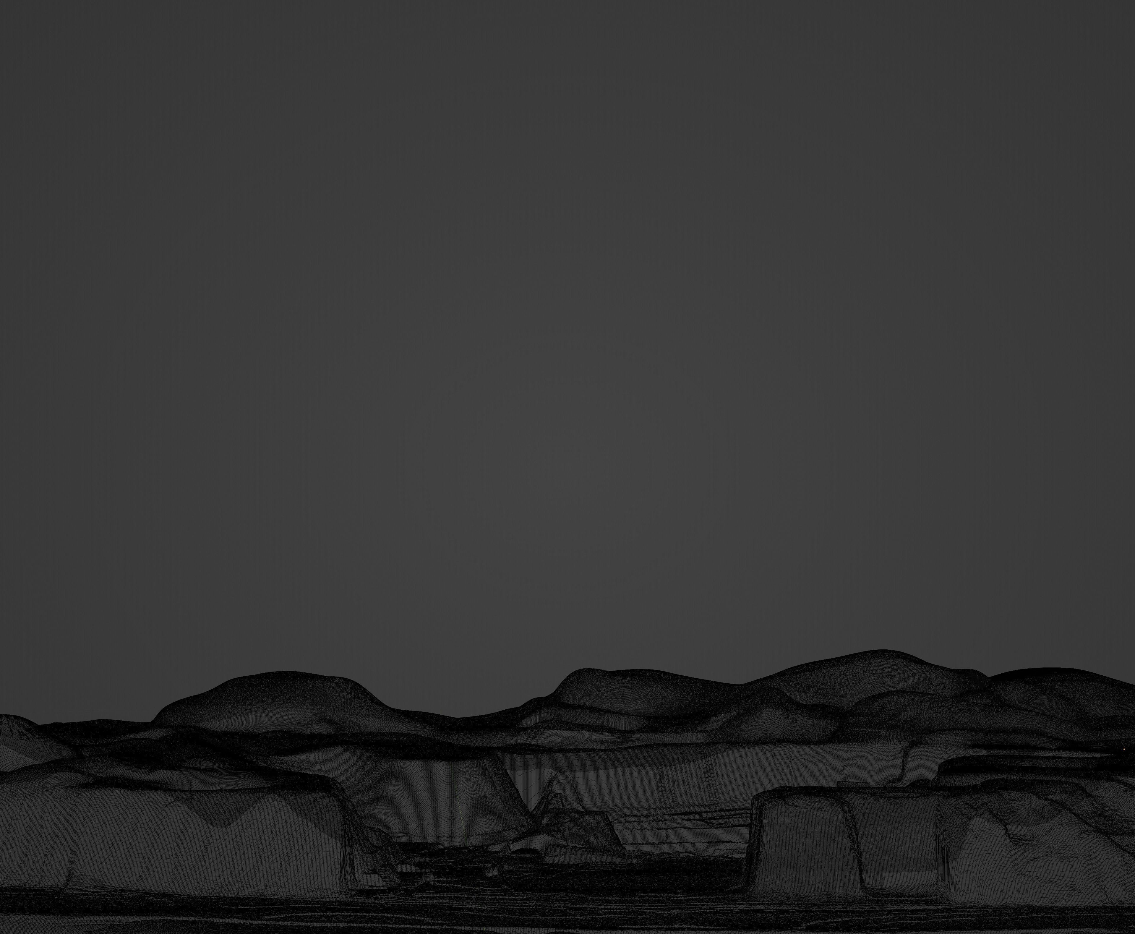 Moon open pit mining quarry 3D model_40