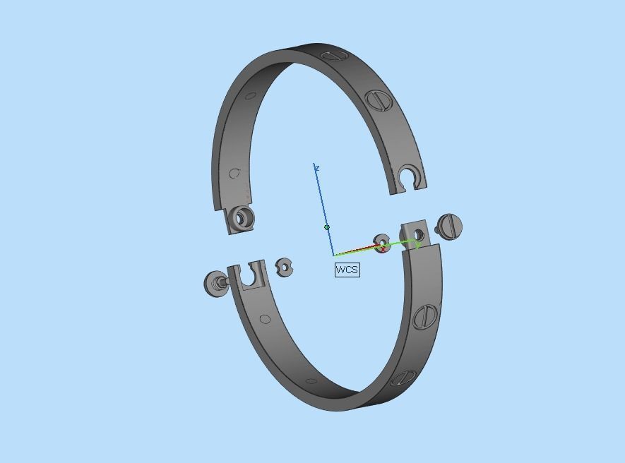 fashion bracelet 3D print model_38