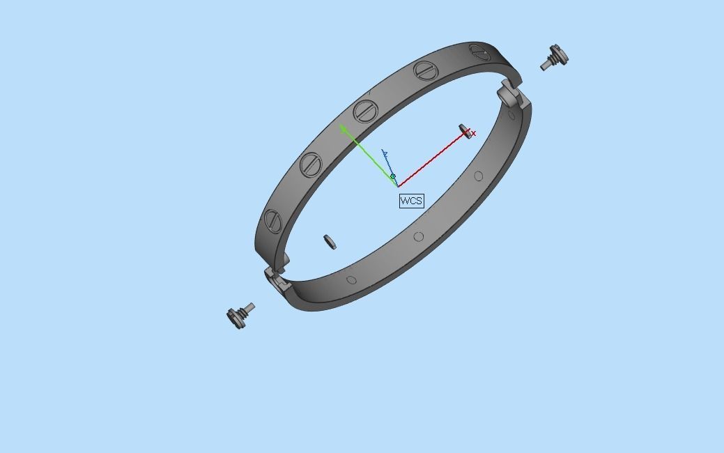 fashion bracelet 3D print model_36