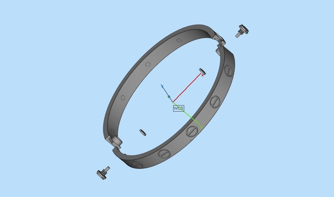 fashion bracelet 3D print model_39