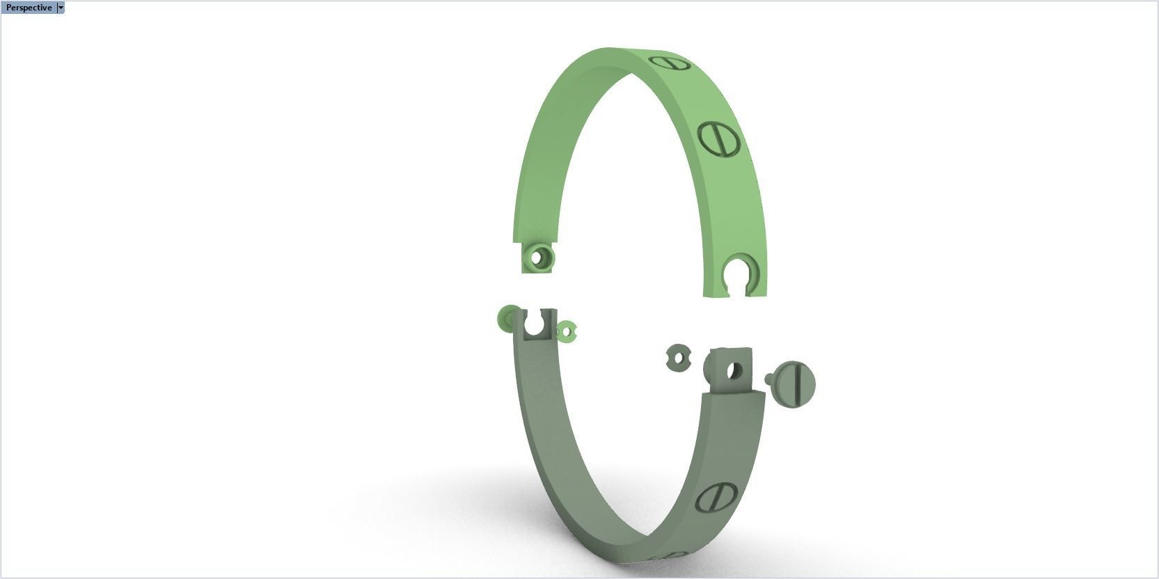 fashion bracelet 3D print model_33