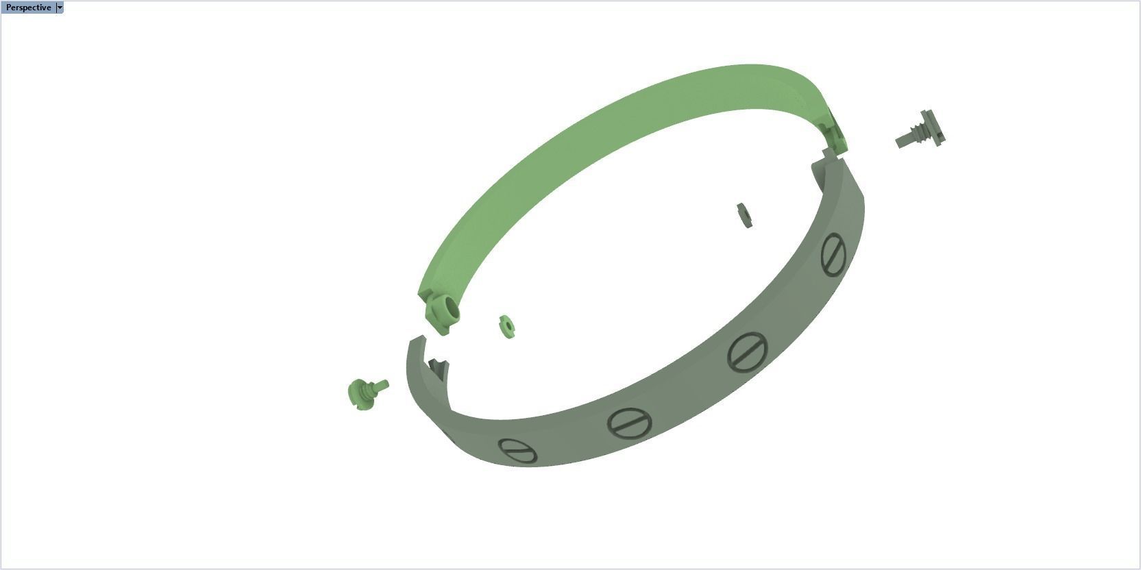 fashion bracelet 3D print model_24