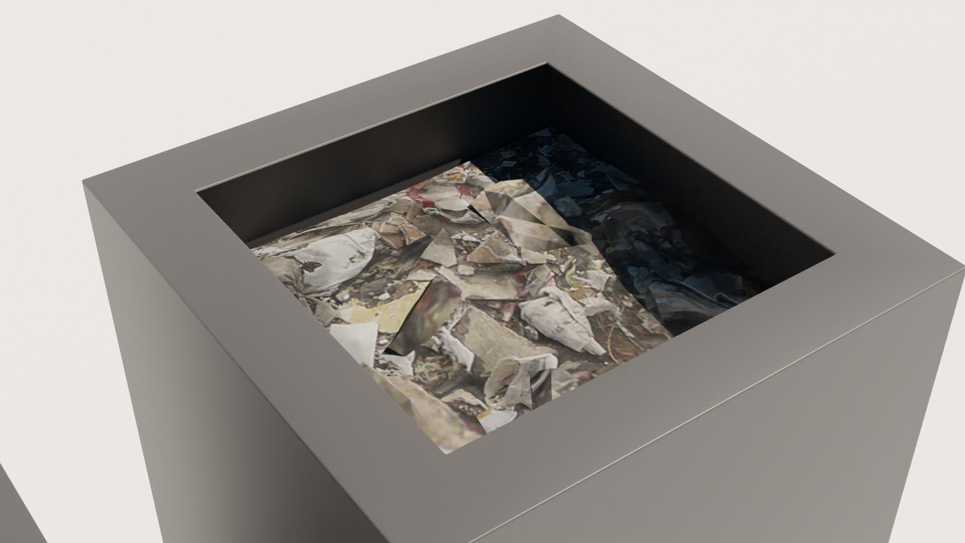 Trash garbage Free low-poly 3D model_1