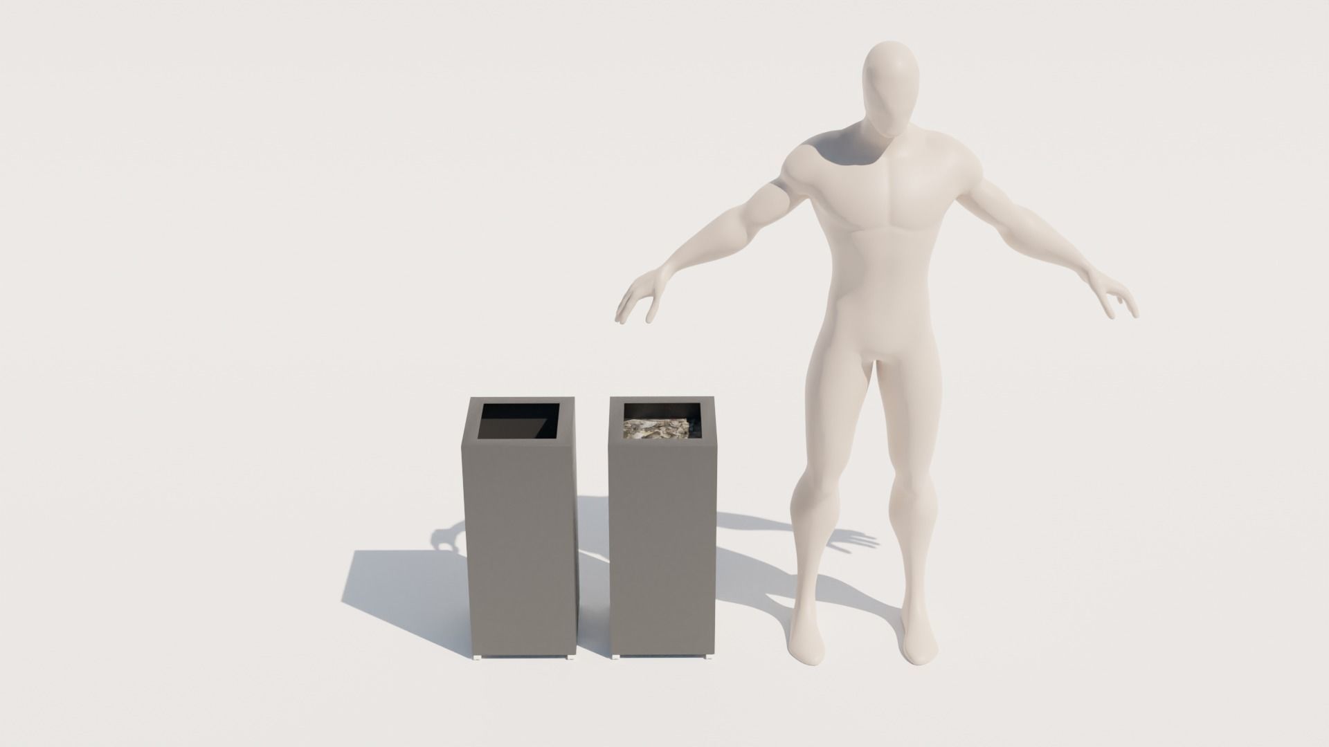 Trash garbage Free low-poly 3D model_3