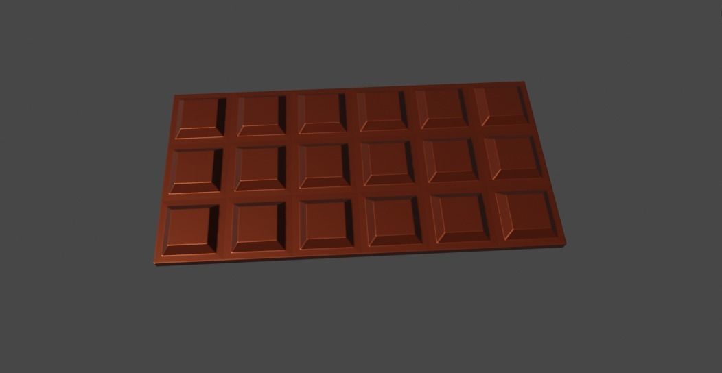 Chocolate Bar Free 3D model_2