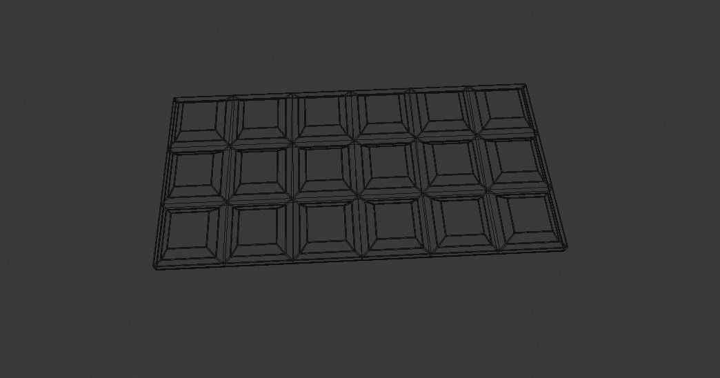 Chocolate Bar Free 3D model_3