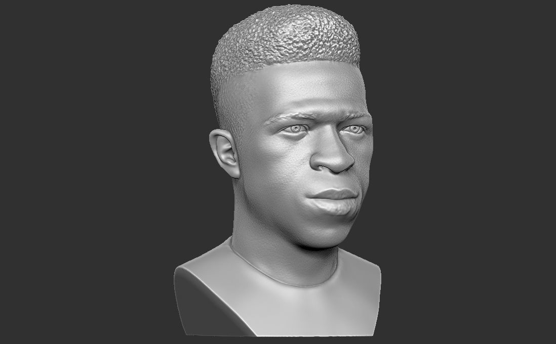 Vinicius Junior bust for 3D printing 3D print model_10