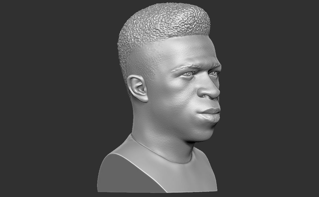 Vinicius Junior bust for 3D printing 3D print model_9