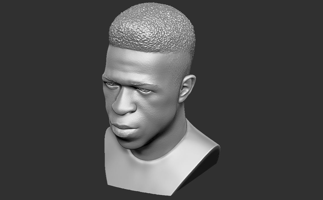 Vinicius Junior bust for 3D printing 3D print model_13