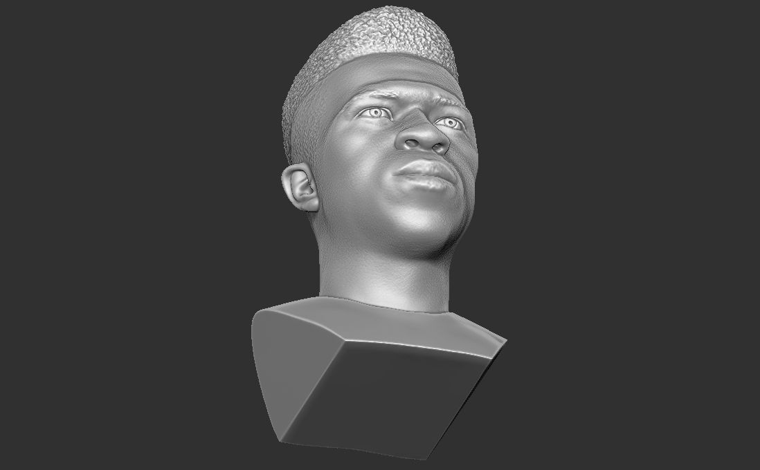 Vinicius Junior bust for 3D printing 3D print model_21