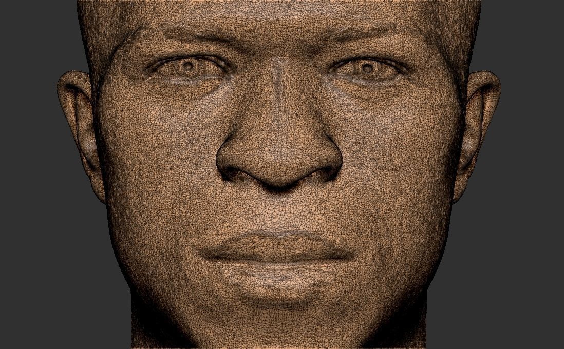 Vinicius Junior bust for 3D printing 3D print model_26
