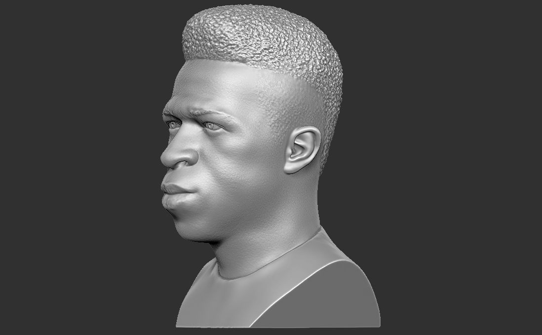 Vinicius Junior bust for 3D printing 3D print model_3