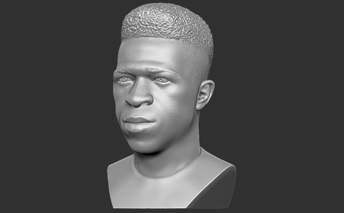 Vinicius Junior bust for 3D printing 3D print model_2