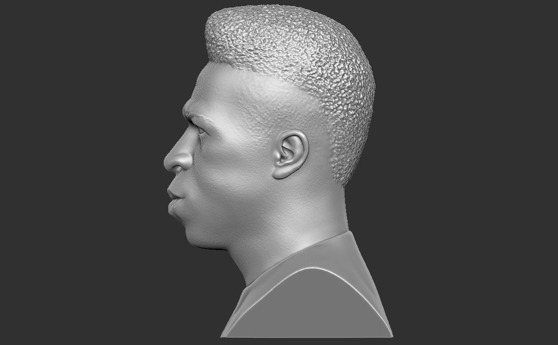 Vinicius Junior bust for 3D printing 3D print model_4