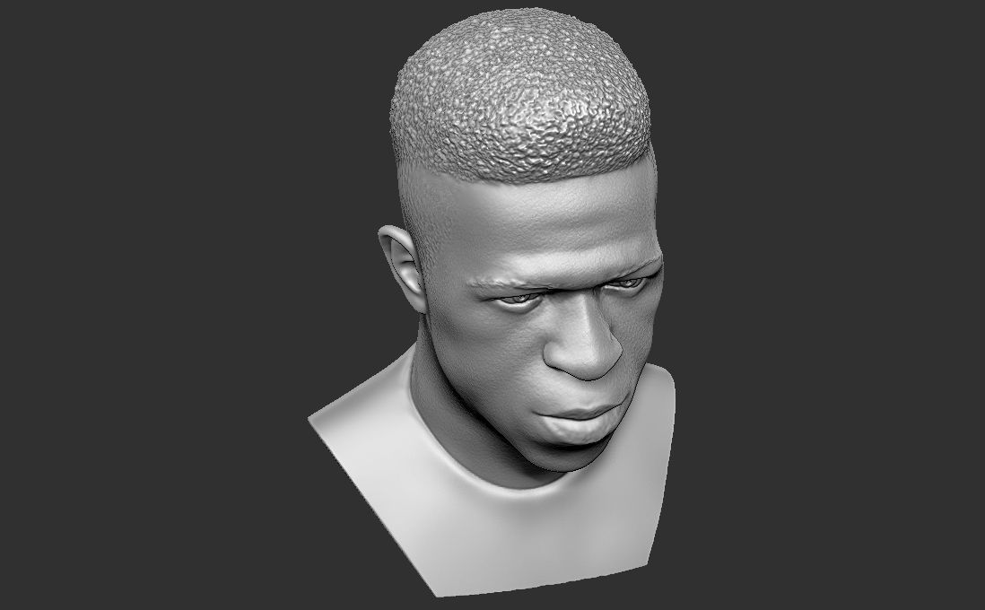 Vinicius Junior bust for 3D printing 3D print model_12