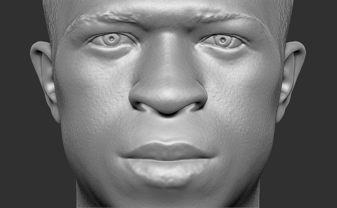 Vinicius Junior bust for 3D printing 3D print model_16