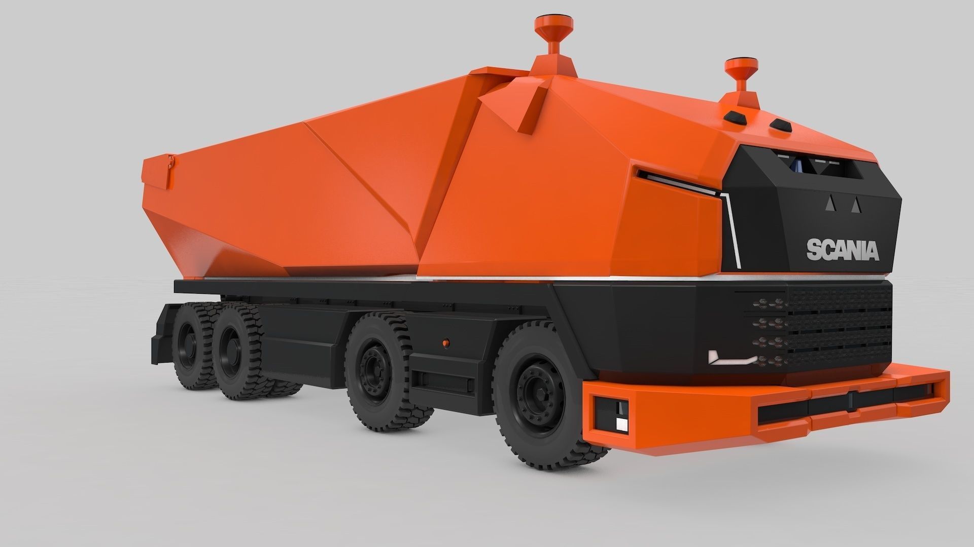 Autonomous Mining Truck 3D model_24