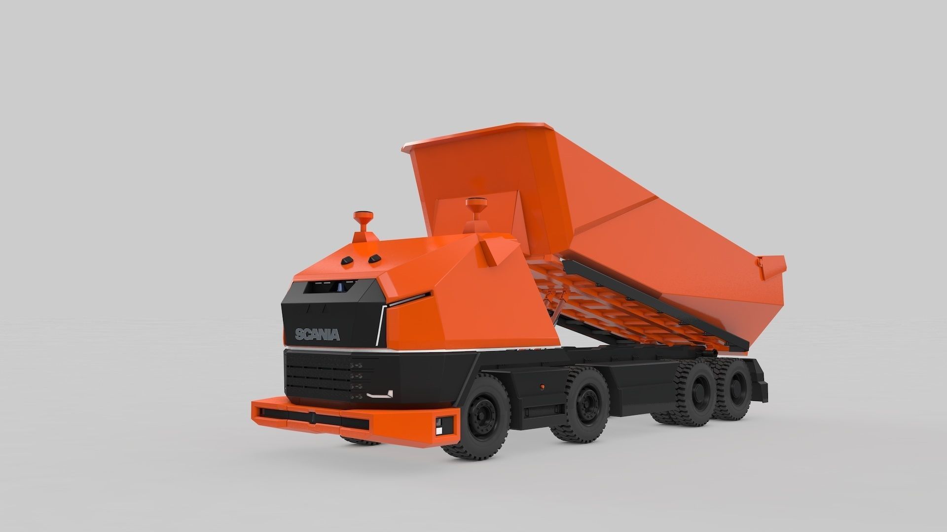 Autonomous Mining Truck 3D model_9