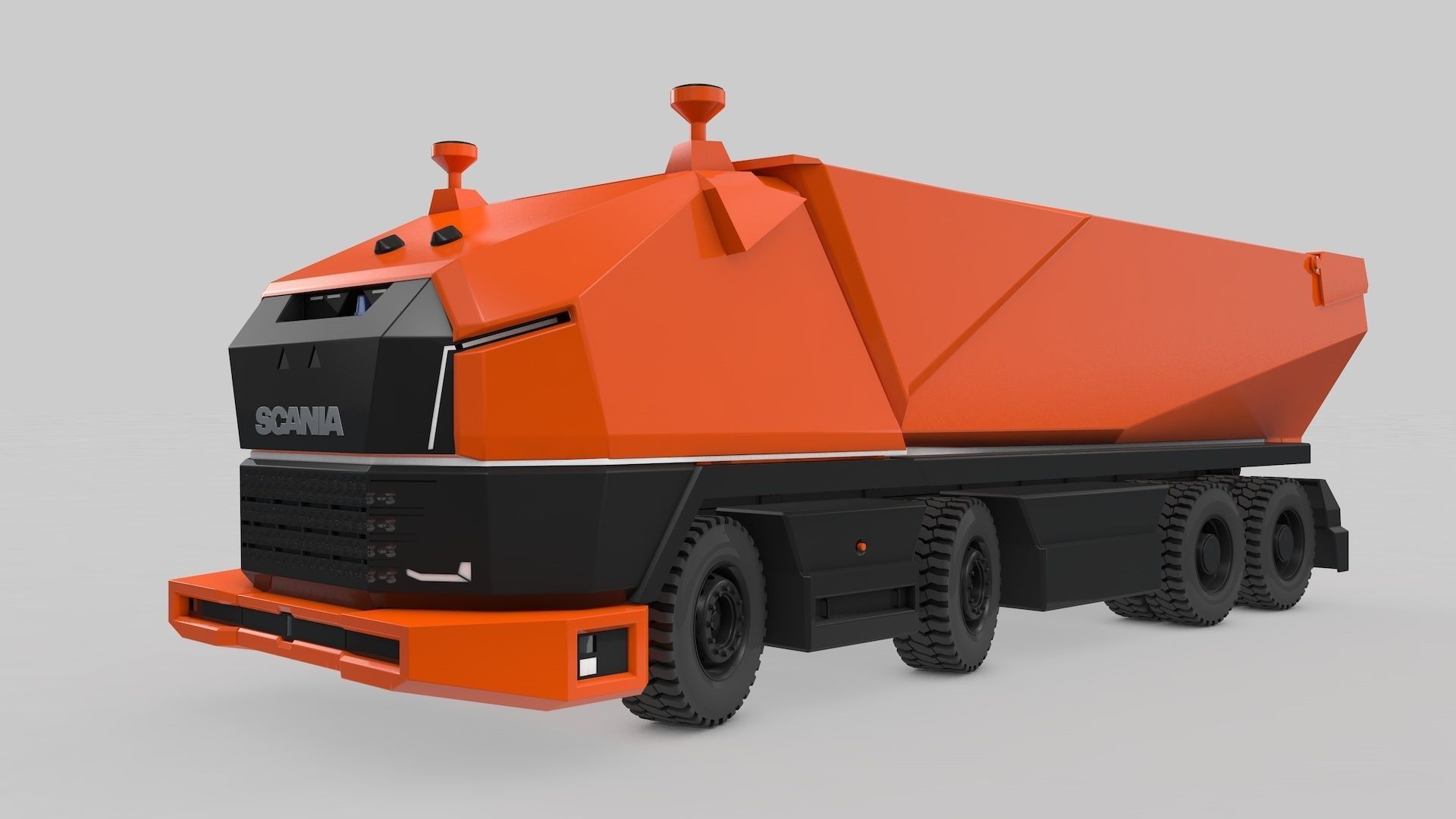 Autonomous Mining Truck 3D model_36