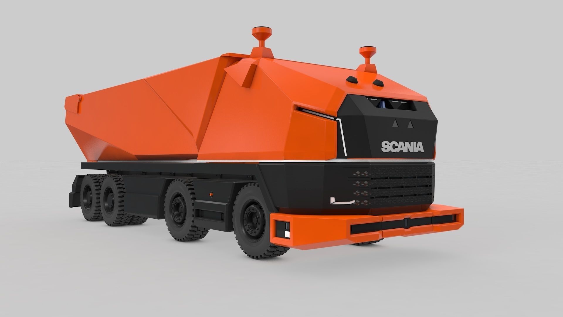 Autonomous Mining Truck 3D model_19