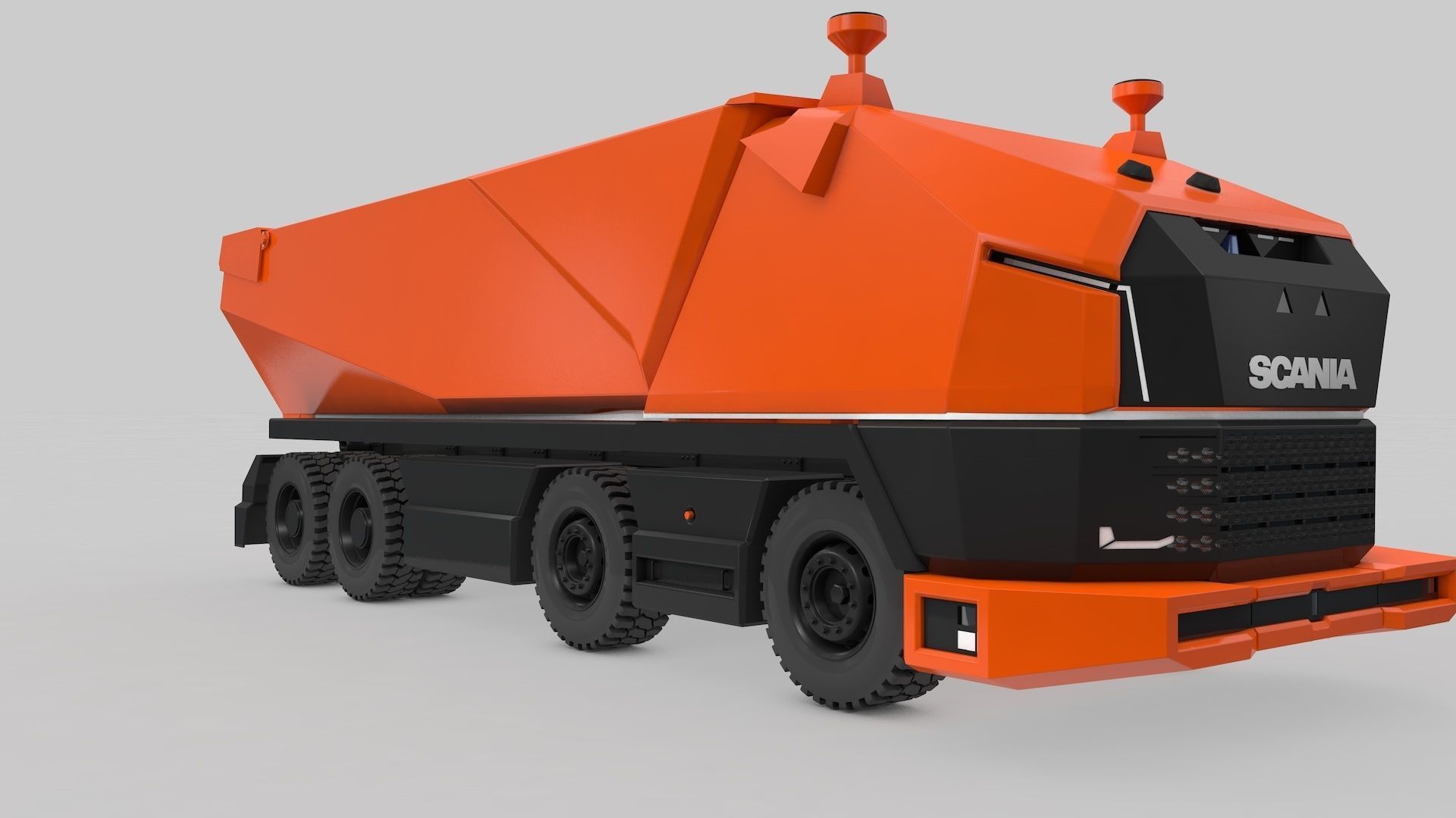 Autonomous Mining Truck 3D model_25